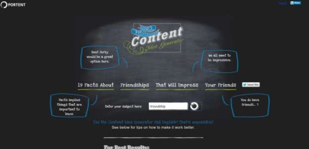 Portent’s Content Idea Generator
