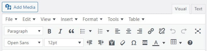 Advanced Editor Tools on classic editor