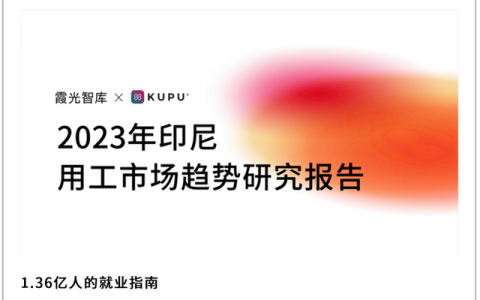 出海印尼用工指南，2023印尼用工市场趋势研报重磅首发｜霞光智库