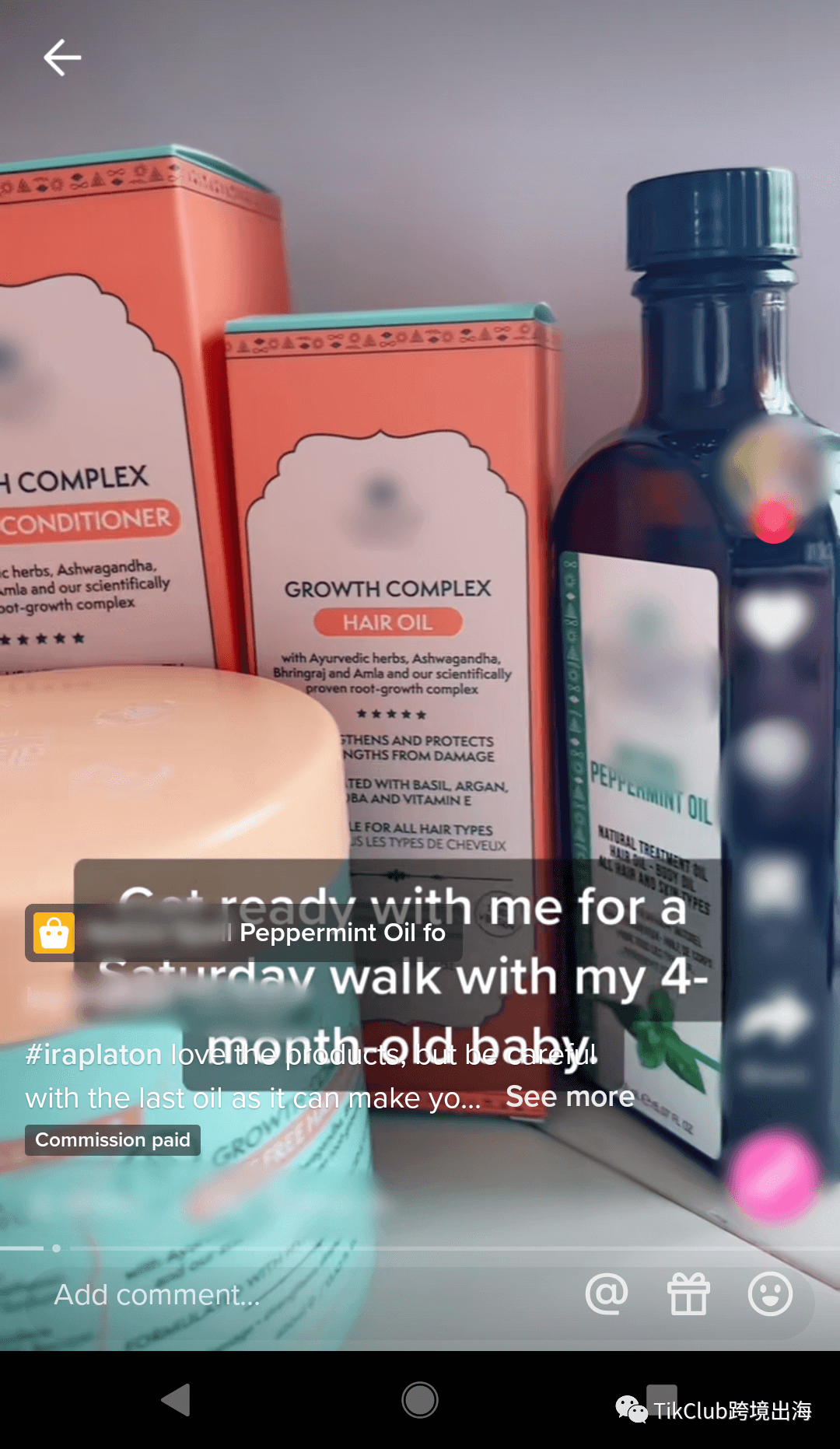 TikTok带货爆单:热门标签#hairgrowth超过99亿次播放,护发精油单店劲卖超过51万单!