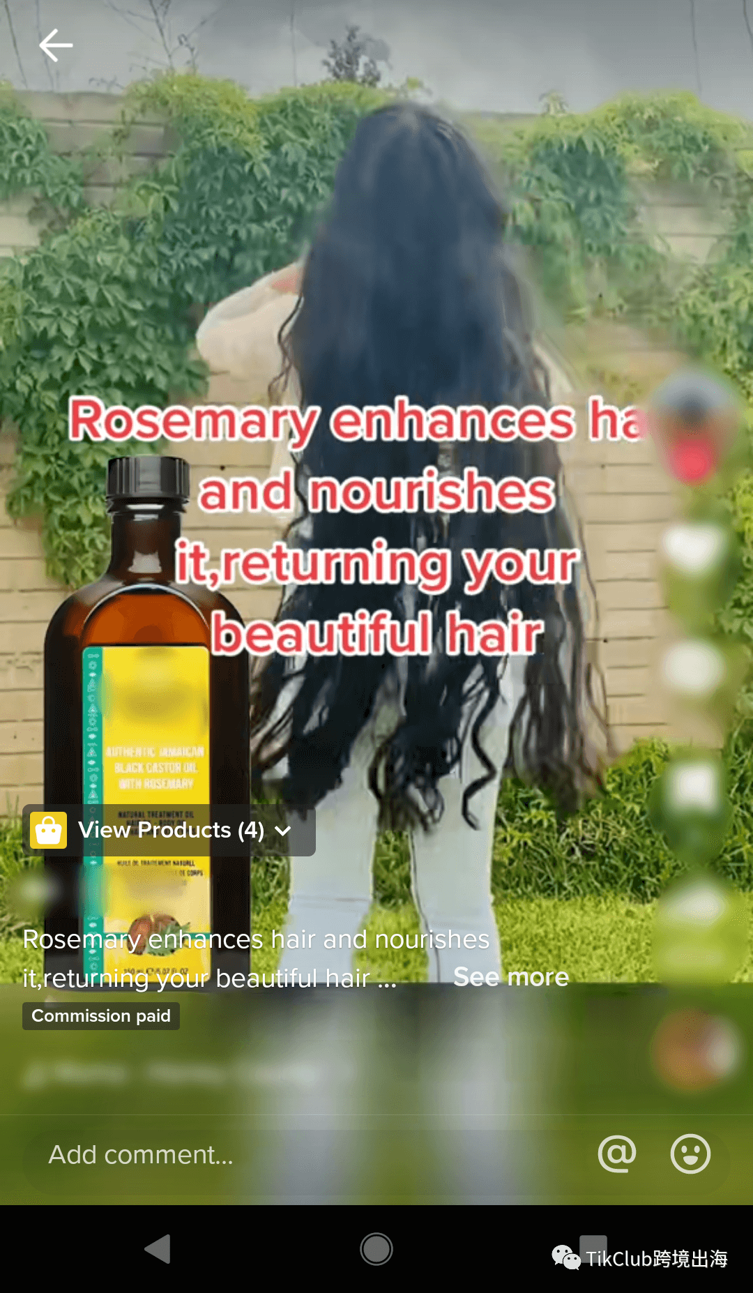 TikTok带货爆单:热门标签#hairgrowth超过99亿次播放,护发精油单店劲卖超过51万单!