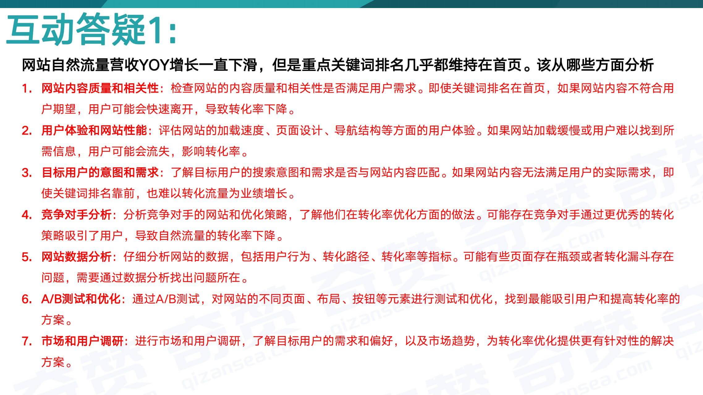 奇赞夜话会007期|Google SEO 互动答疑