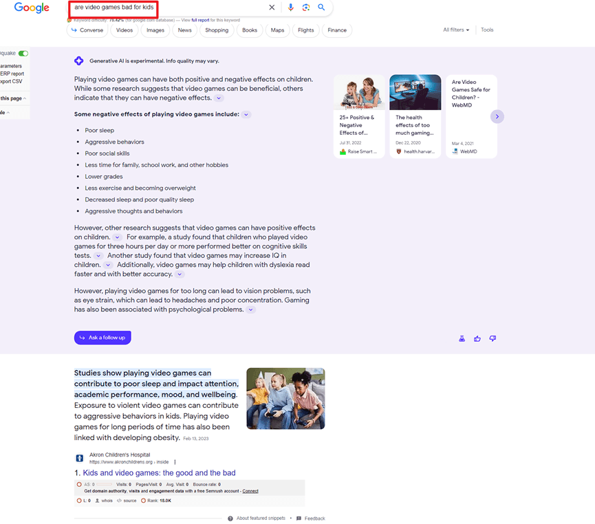 Google SGE深度测评:8个你绝对不能忽视的要点