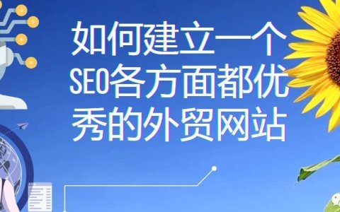 如何建立一个SEO各方面都优秀的外贸网站