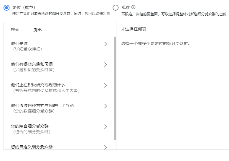 Google投放定位系列-各类细分受众群体定位介绍