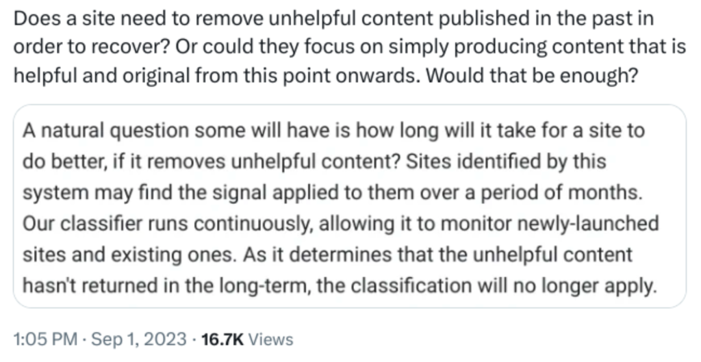九月份Google Update的影响和应对措施
