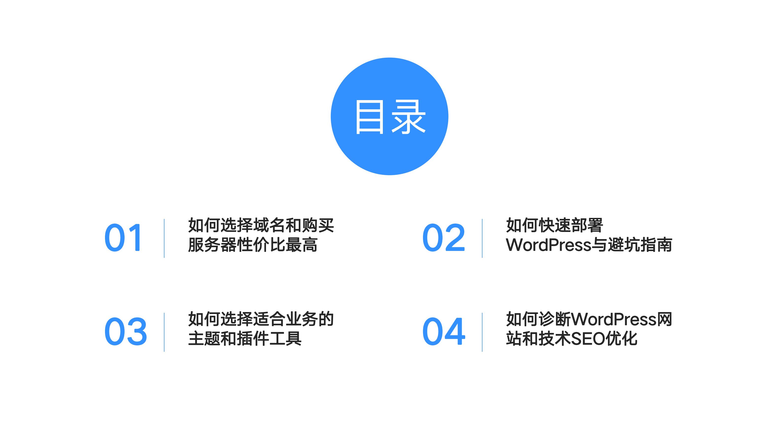 WordPress网站搭建与技术SEO优化|外贸B2B独立站操盘手大课(课件+逐字稿)