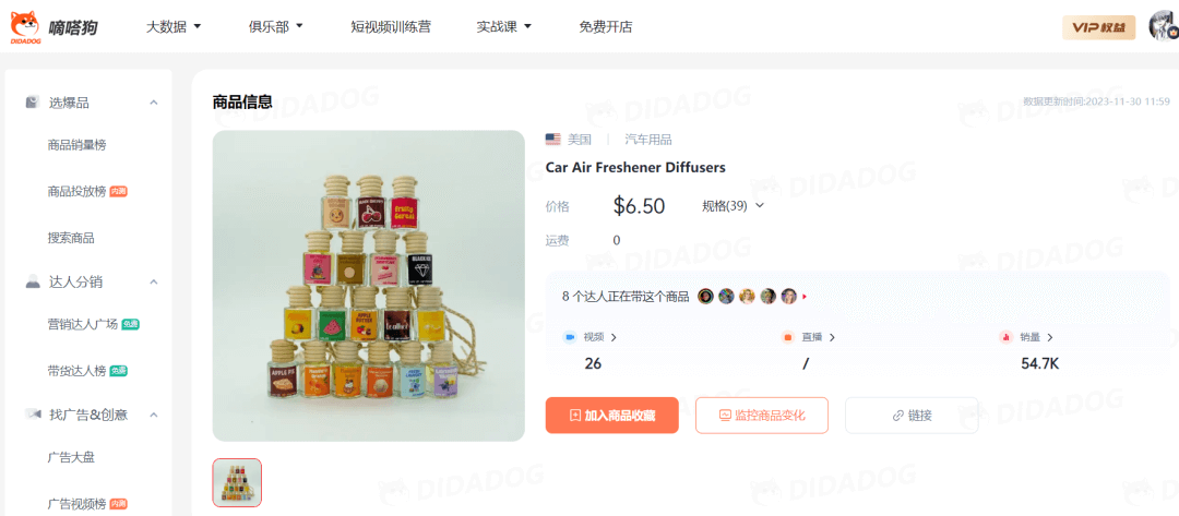 多平台售罄,TikTok Shop“车载清新香水”日出万单,成汽车类目周榜Top1