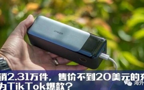 一周狂销2.31万件，售价不到20美元的充电器如何成为TikTok爆款？