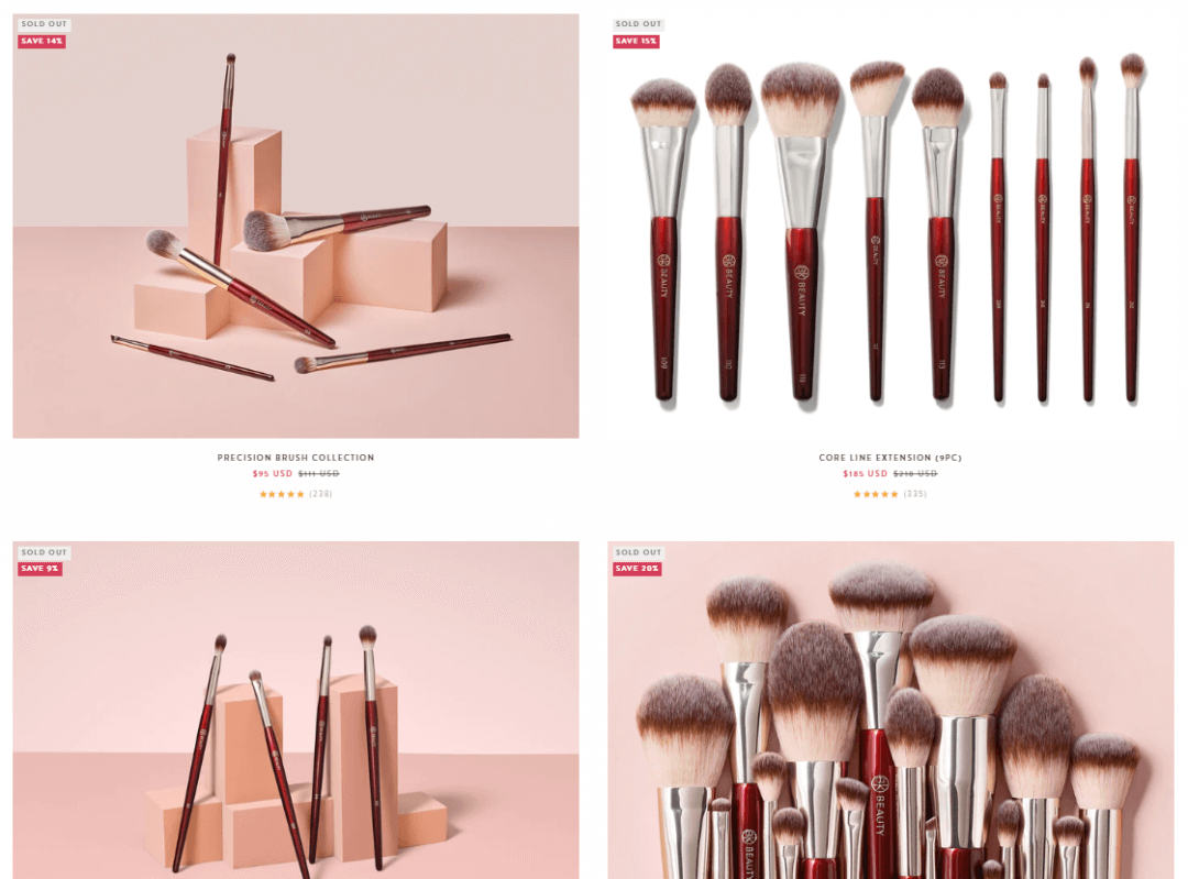 TikTok Shop“化妆刷”单支售价30美金,185美金套装售罄,“BK Beauty”爆卖百万美金