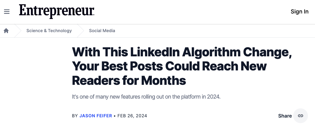 LinkedIn最新算法劝你放弃“病毒营销”