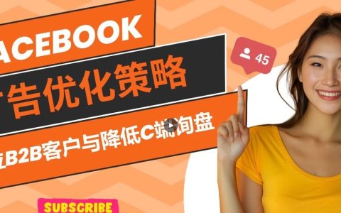 Facebook广告优化策略：定位B2B客户与降低C端询盘