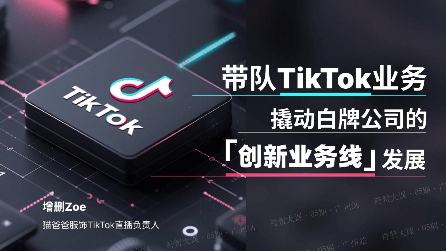 如何带队TikTok业务，撬动白牌公司的「创新业务线」发展