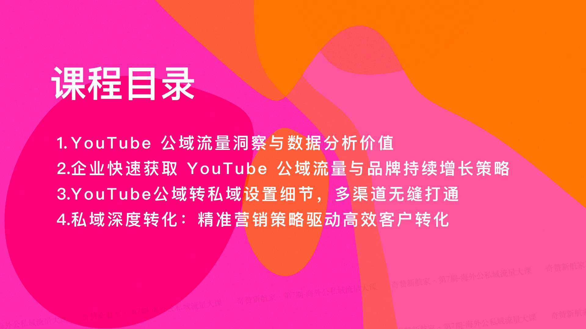 YouTube 公域流量获取与私域转化策略:全渠道营销方案