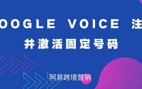 Google Voice 注册并激活固定号码