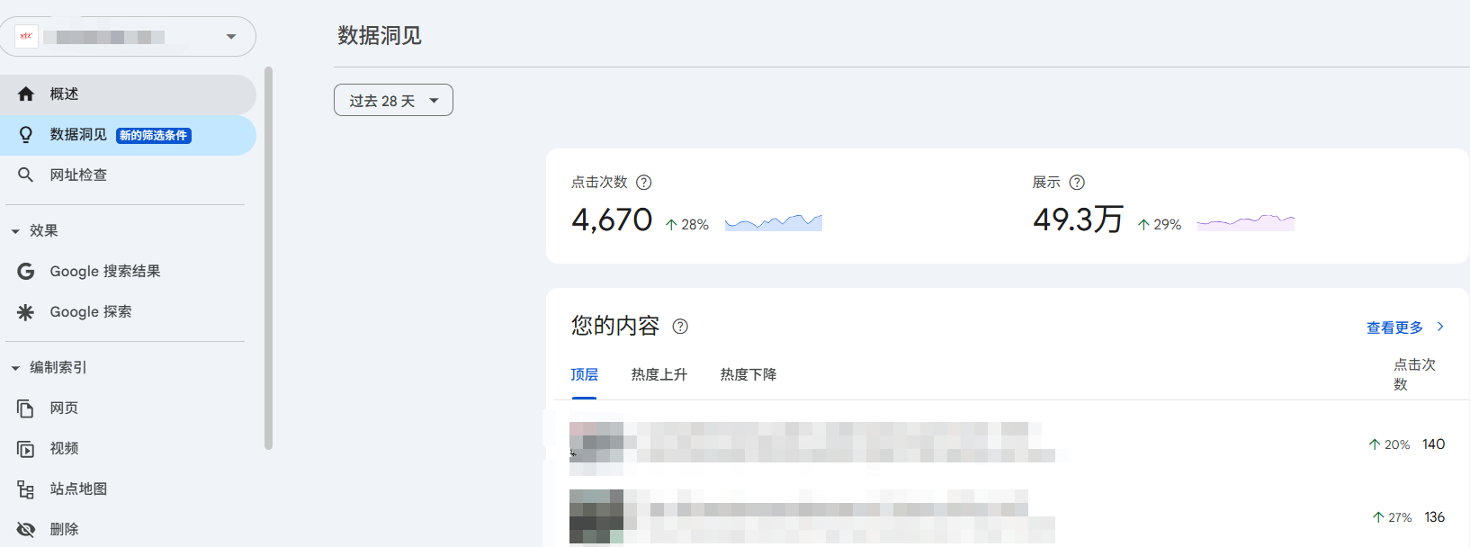 Google Search Console迎来重要更新!新增数据洞见功能