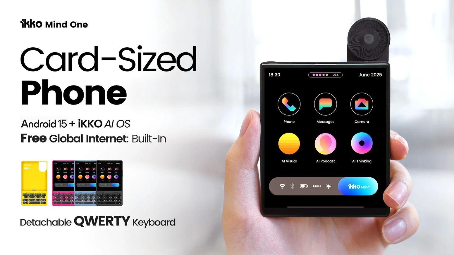 iKKO: Card-Sized AI Smartphone with Free Global Internet by iKKO Audio — Kickstarter