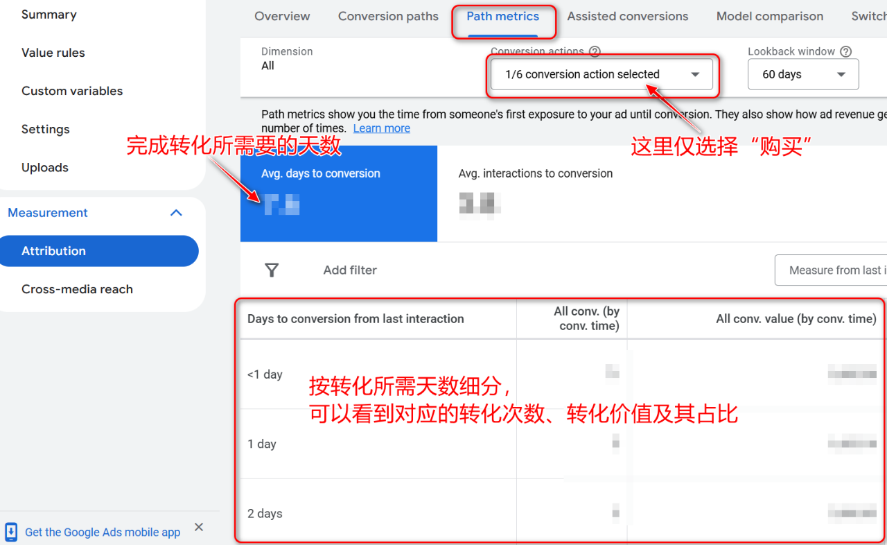 在Google Ads中,点击和转化并不总是发生在同一天
