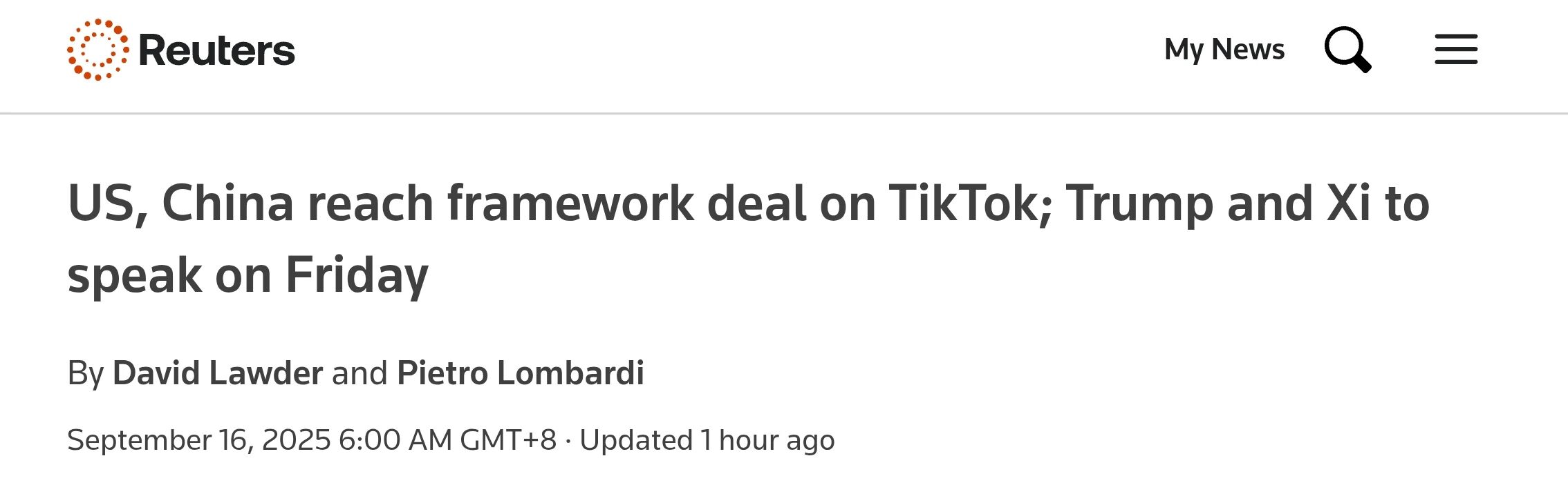 中美基本框架共识达成,TikTok在美将迎“大结局”
