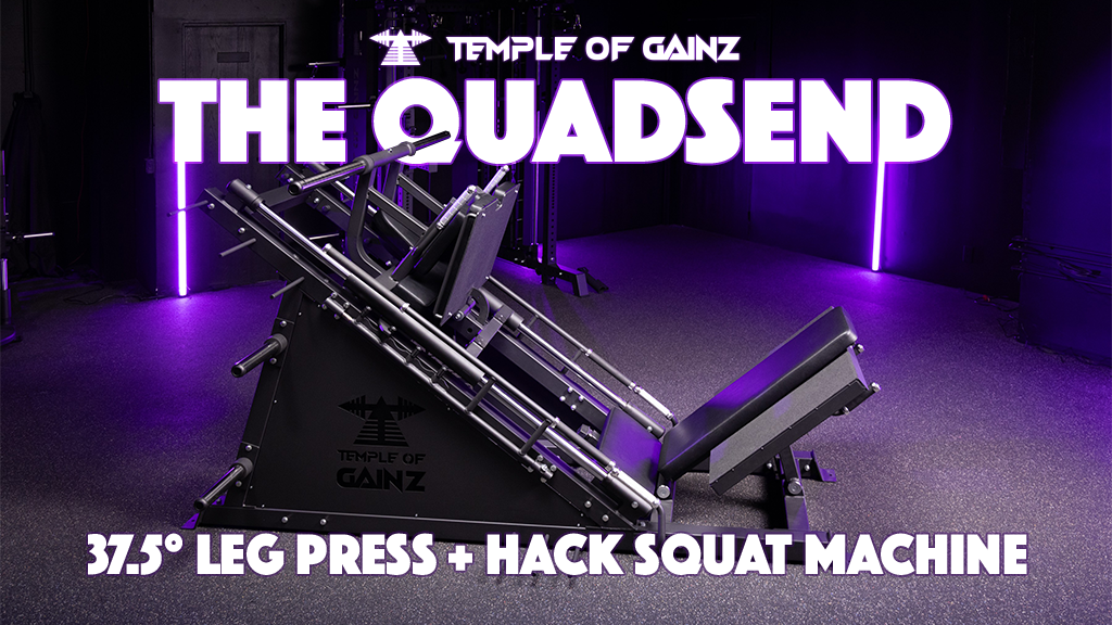The Quadsend 37.5° Leg Press + Hack Squat by Temple of Gainz by Temple of Gainz — Kickstarter