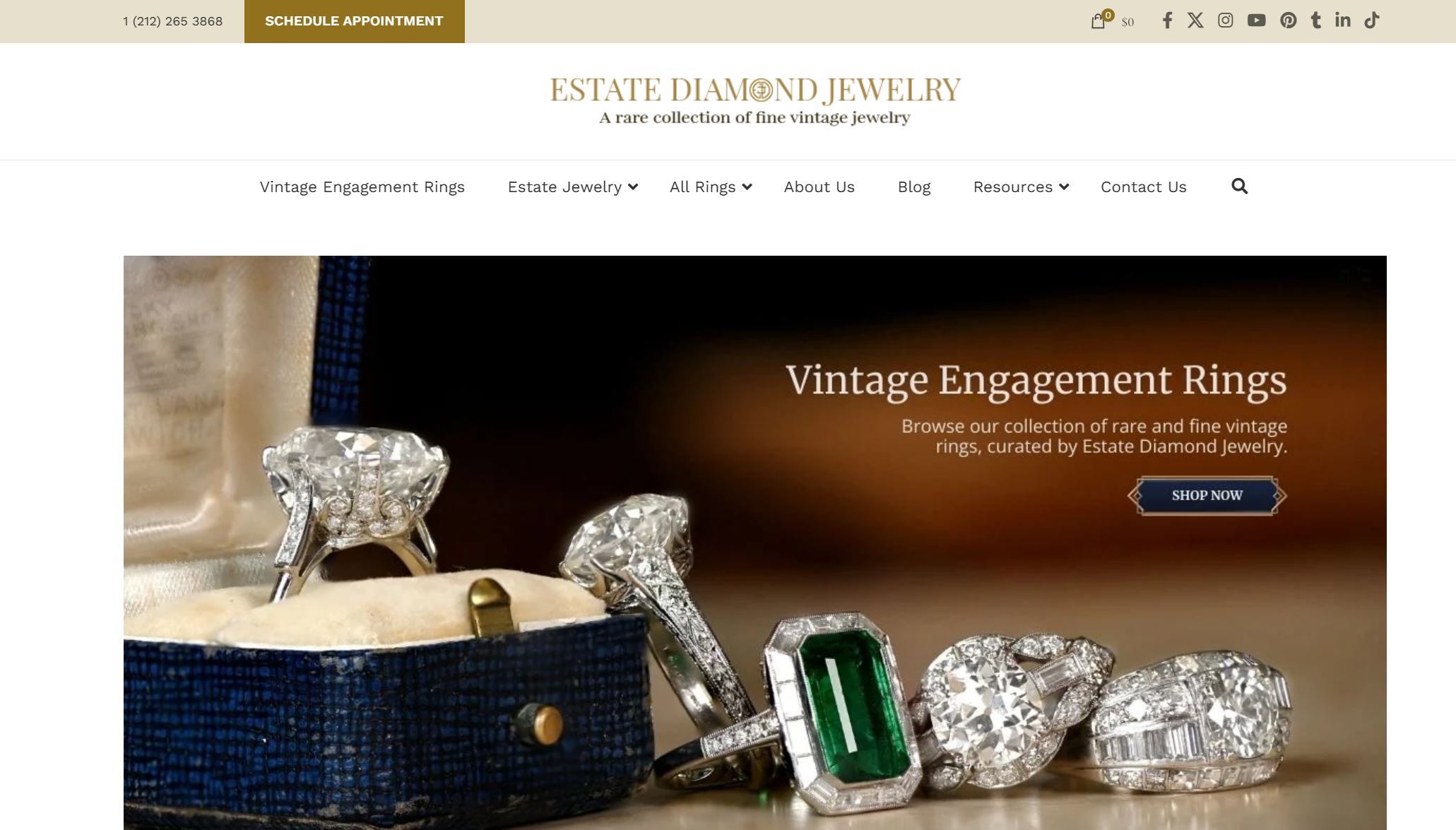 时光淬炼的珠宝典藏:Estate Diamond Jewelry品牌深度拆解