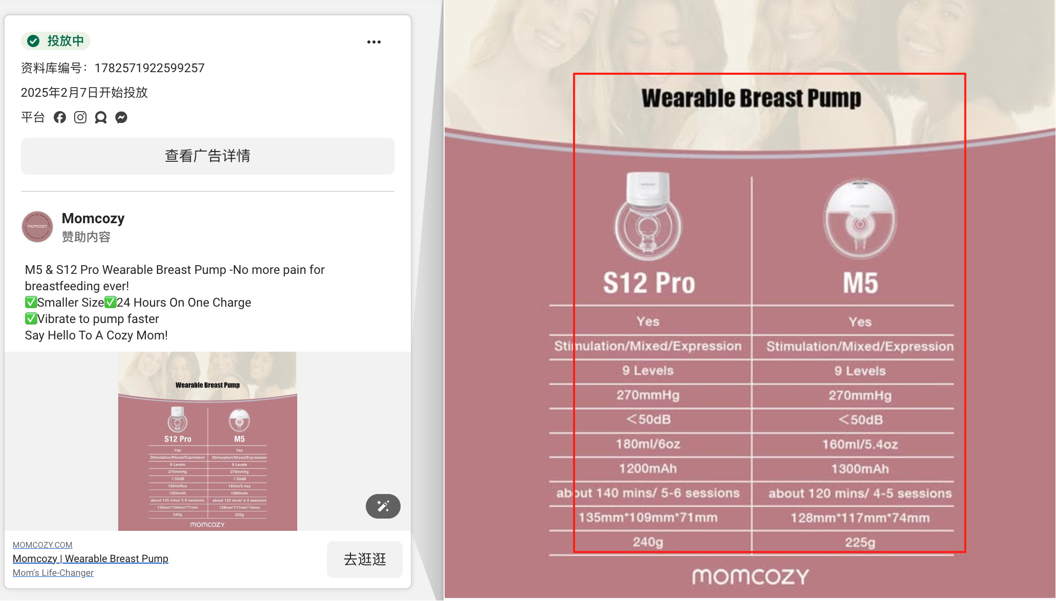 facebook广告素材灵感枯竭？拆解完660条Momcozy广告，我总结了这几条万能公式（新手必看）