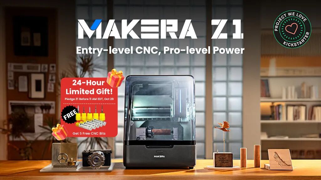 Makera Z1 Desktop CNC: Entry-level CNC, Pro-level Power by Makera — Kickstarter