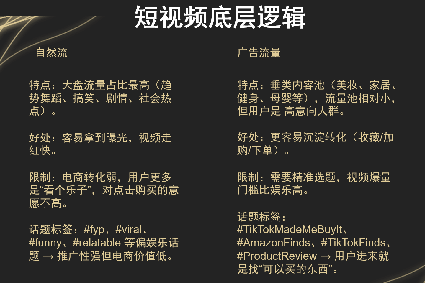 TikTok视频爆了,转化很低?3种爆款场景模板直接用,3个核心数据决定放量,记得收藏慢慢看!