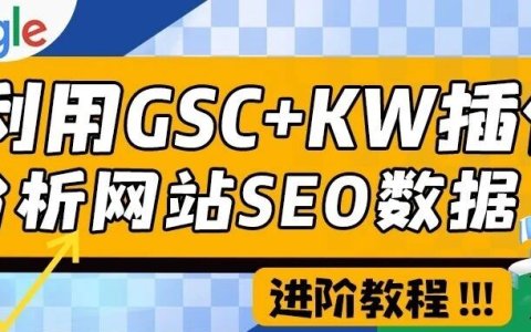 利用Google Search Console和KW插件，分析网站SEO数据，进阶教程！！