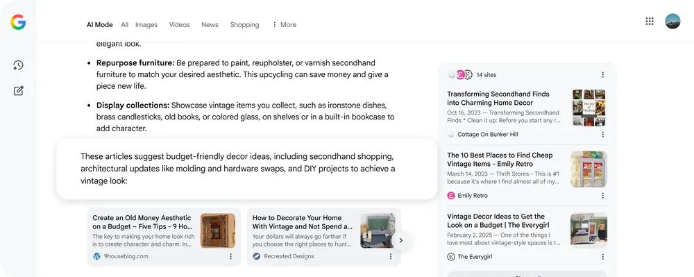 SEO每周一见:Google AI 增加链接展示|我虚构了一个品牌“忽悠”AI|新文章多久被 AI 引用