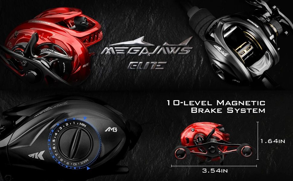 KastKing MegaJaws Elite Turbo Baitcasting Reel 7.2:1 10/1BB Fipping&Pitching | eBay