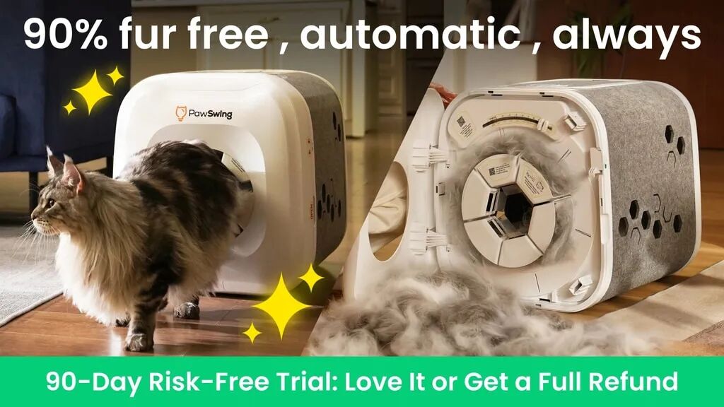 Tired of Endless Cat Fur Vacuuming? Meet PawSwing Neo by Pawswing »  Community — Kickstarter
