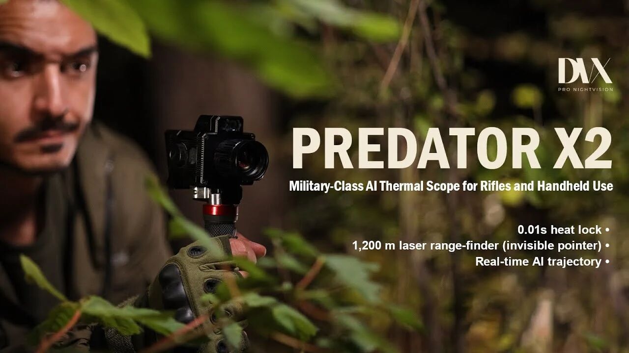 DVX Predator X2: Military-Class AI Thermal Scope for Rifles and Handheld Use by DVX Night Vision - Indiegogo