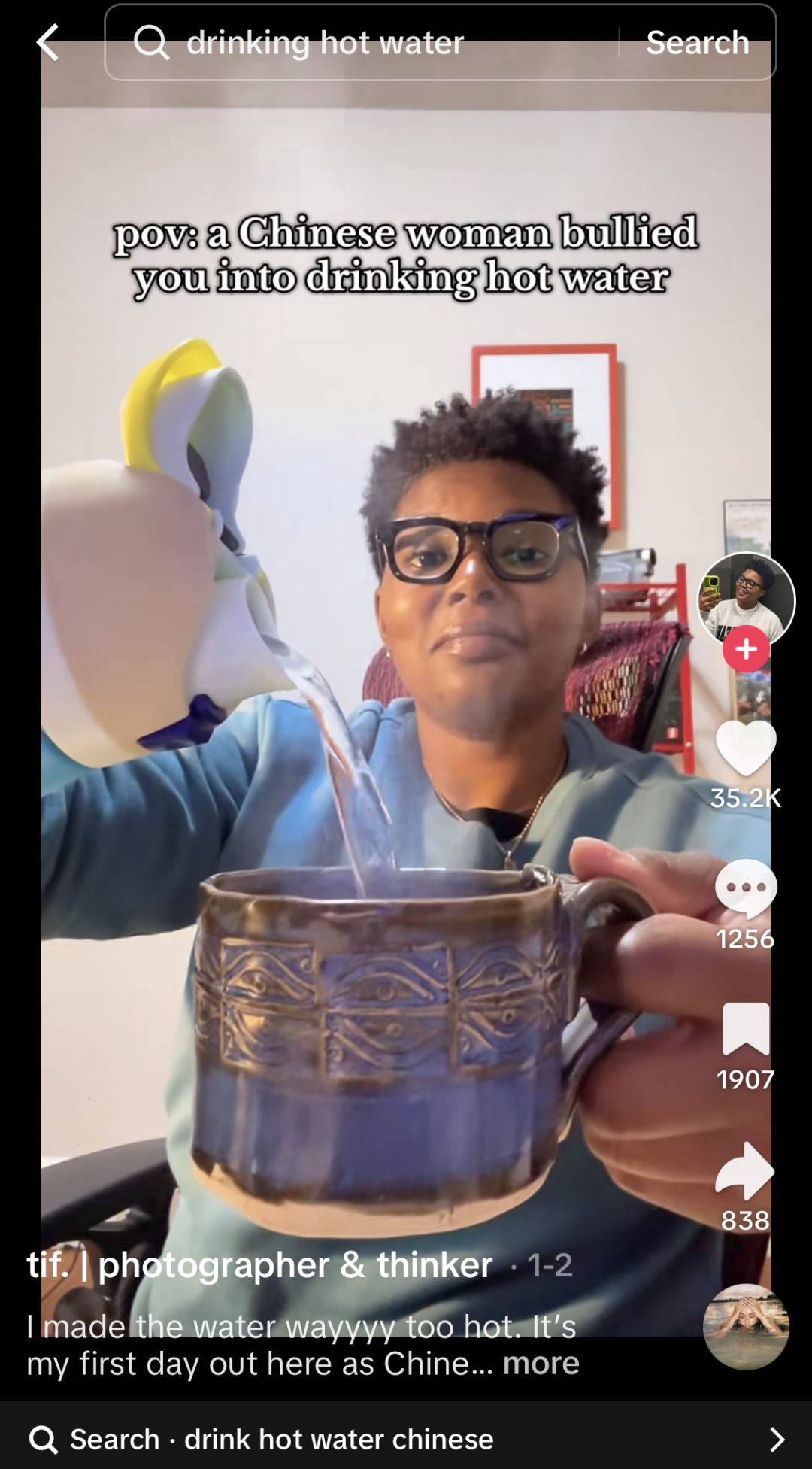 TikTok掀起“精神中国人”热潮,喝热水中式日常破圈出海