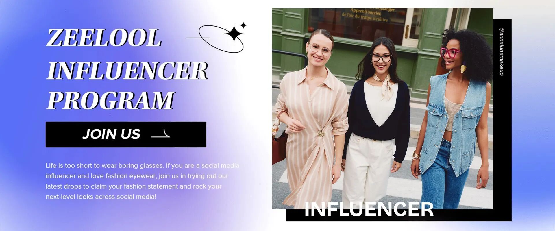 Social Media Influencer Program Trying Out Eyewear | Zeelool