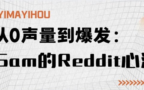 从0声量到爆发：操盘手Sam的Reddit心法