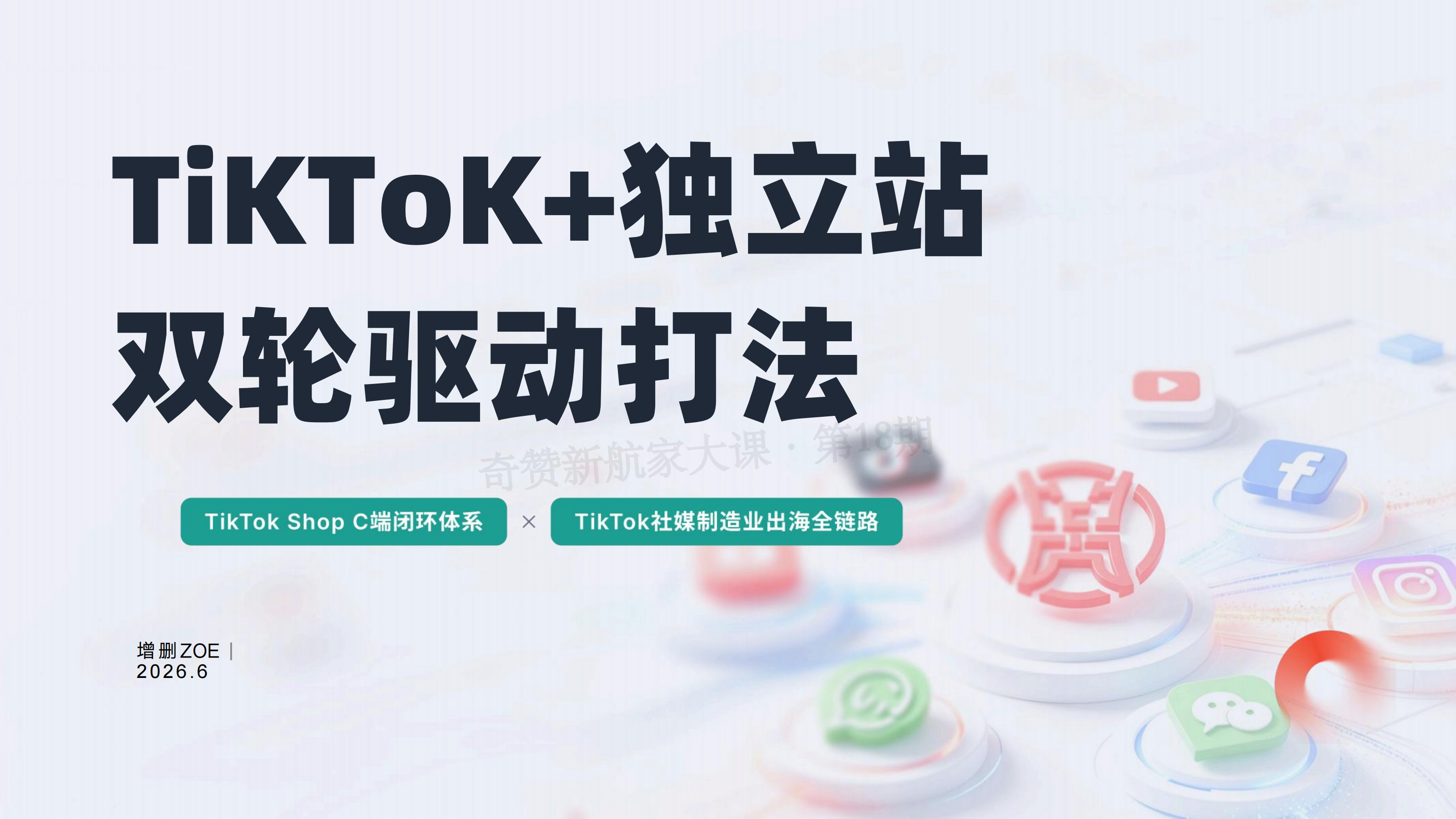 TikTok+独立站双轮驱动打法
