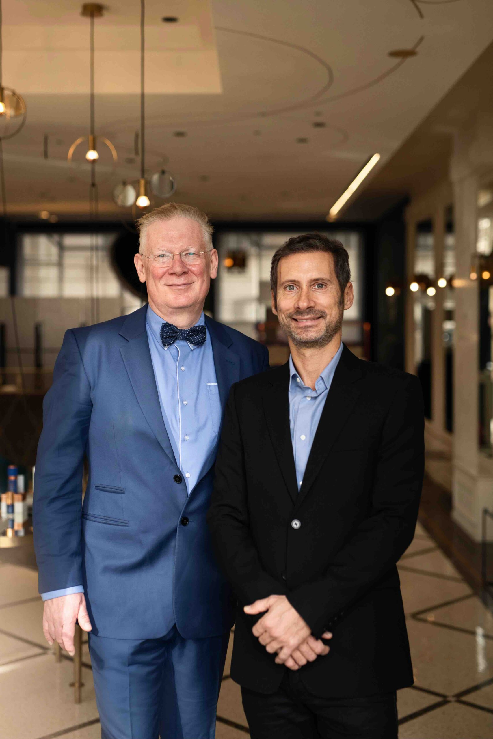 Augustinus Bader 教授与联合创始人 Charles Rosier,品牌背后
