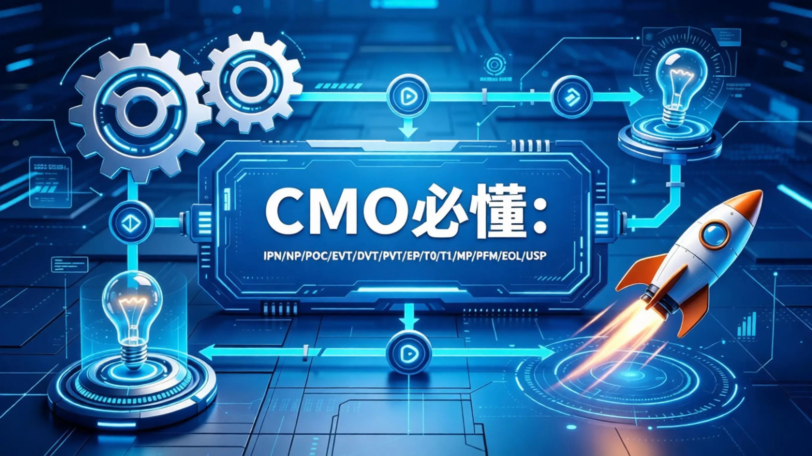 CMO必懂:IPD/NPI/USP/POC/EVT/DVT/PVT/EP/T0/T1/MP/PFM/EOL全拆解,不懂产品节奏的营销都是瞎忙!