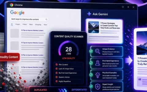 Chrome 浏览器的 Ask Gemini 功能，帮你快速判断内容的 E-E-A-T ！