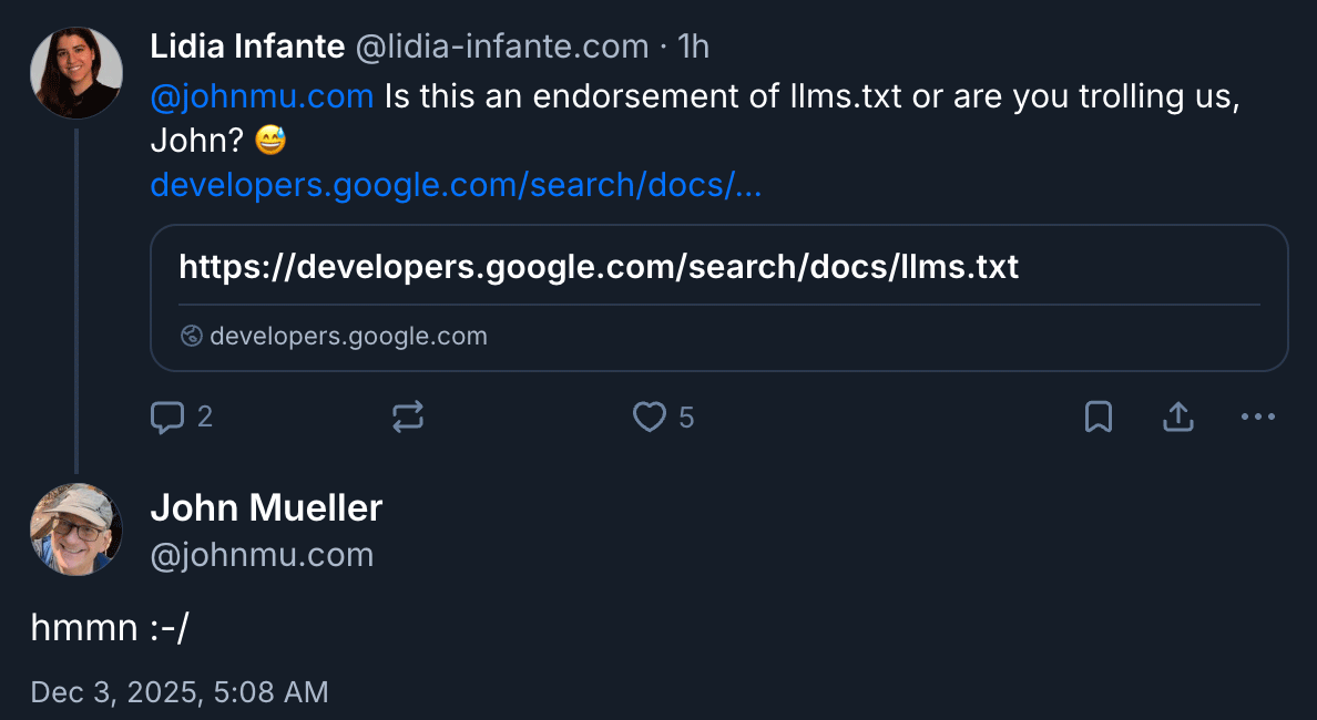 Google 对 LLMs.txt 的态度到底如何?