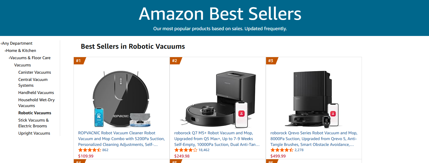 本期站外产品分析:清洁产品Robot Vacuum扫地机器人
