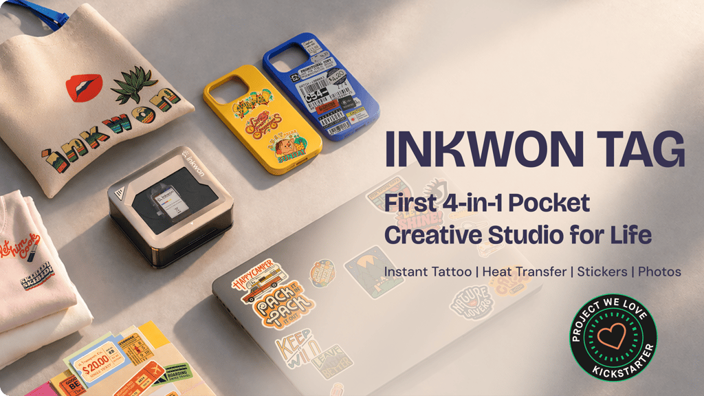 INKWON Tag - World's 1st 4-in-1 Pocket Creative Studio by INKWON Printing » FAQ — Kickstarter
