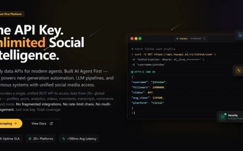 又一个神级 Codex Skill 诞生了：一个 API Key，打通 20+ 海外社交平台数据！