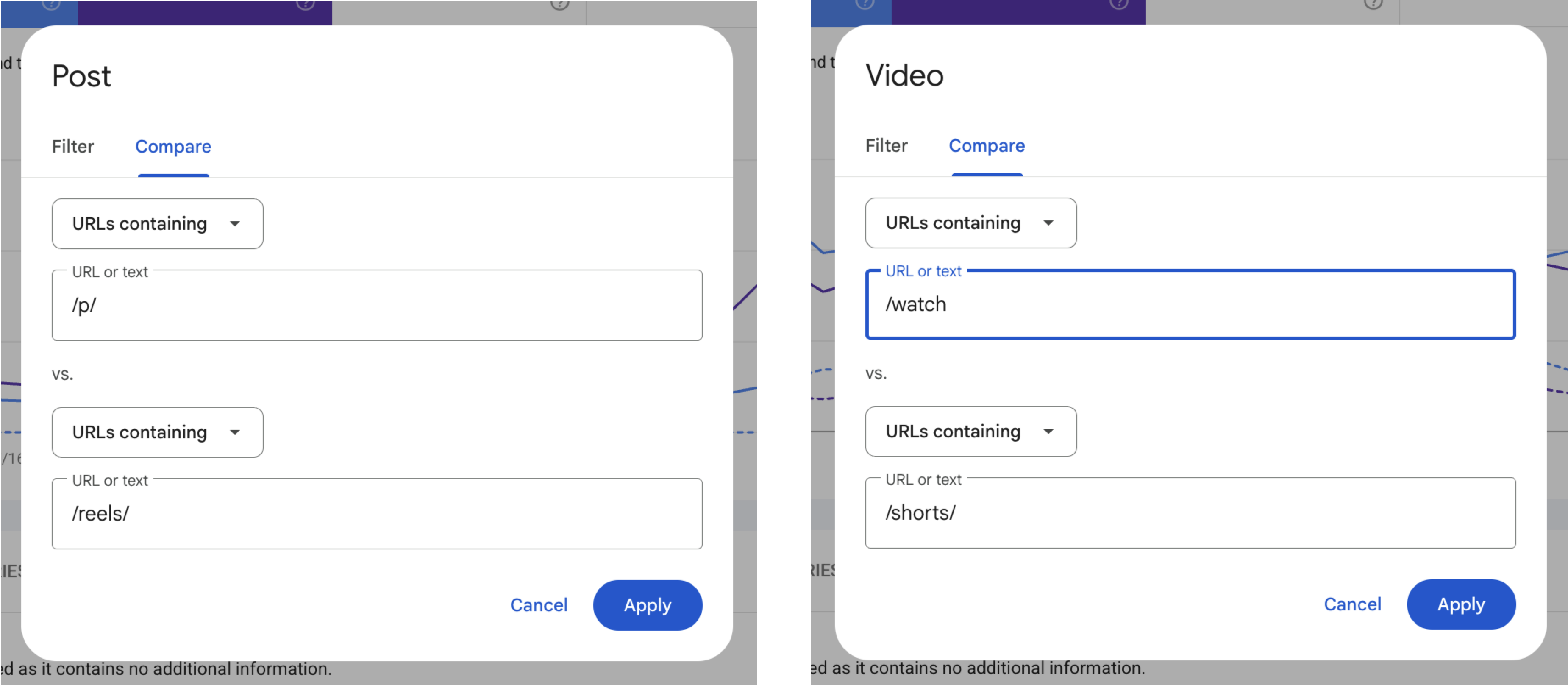 Search Console 中社交和视频内容效果指南示例