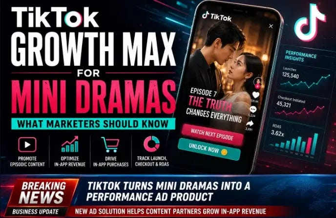 TikTok Growth Max: Mini Dramas,革新短剧出海路径