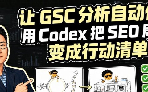 让 GSC 分析自动化：用 Codex 把 SEO 周报变成行动清单