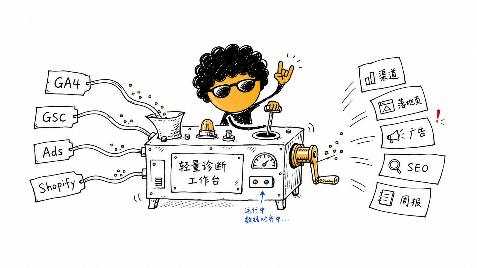 我把独立站增长周报做成了一个 Codex Skill,连接 GA4、GSC、Google Ads 和 Shopify