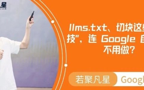 llms.txt、切块这些"黑科技"，连 Google 自己都说不用做？