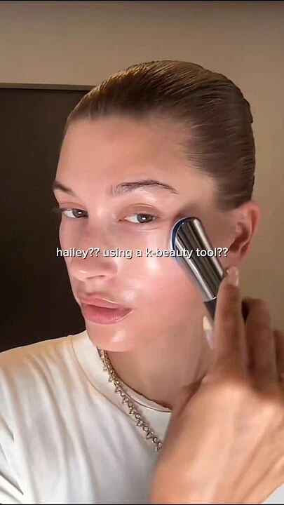 Hailey Bieber's SKINCARE STAPLE?! 🤩 #medicube #beautyhacks #koreanbeauty #haileybieber